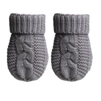 EBM800-G: Grey Eco Cable Knit Mitten
